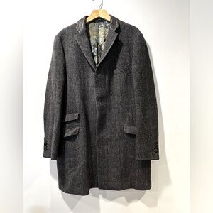 Etro Men's Notched-Lapels Wool Coat In Gray Size: 56